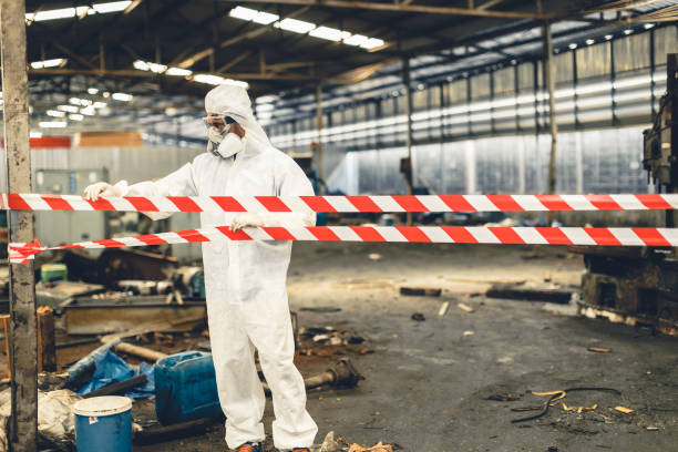 Professional Drug Lab Cleanup technician working in Aberdeen, NC
